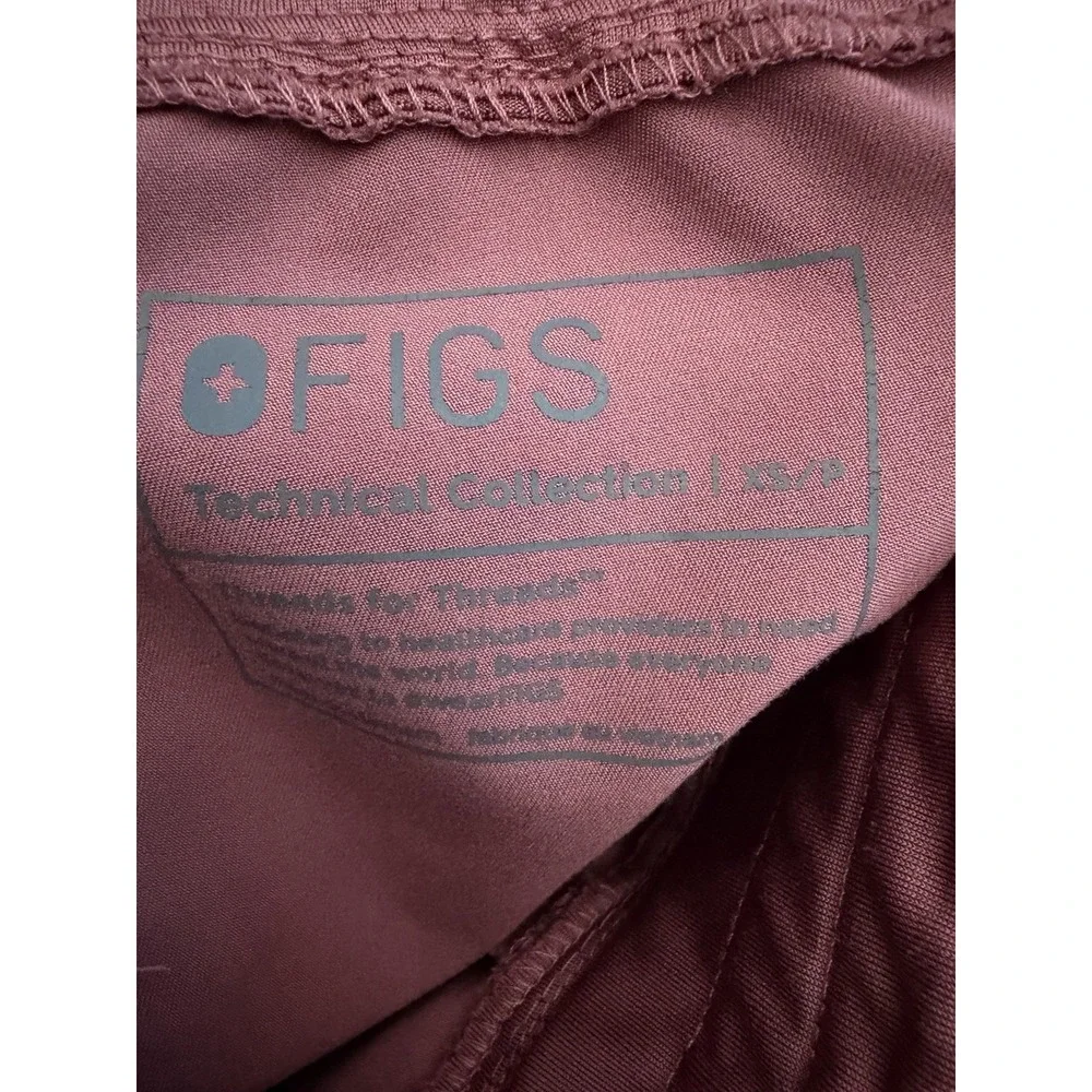 Figs Scrub Set XS Women's Mauve Pink Nursing Medical Technical Two Piece #M4-4
